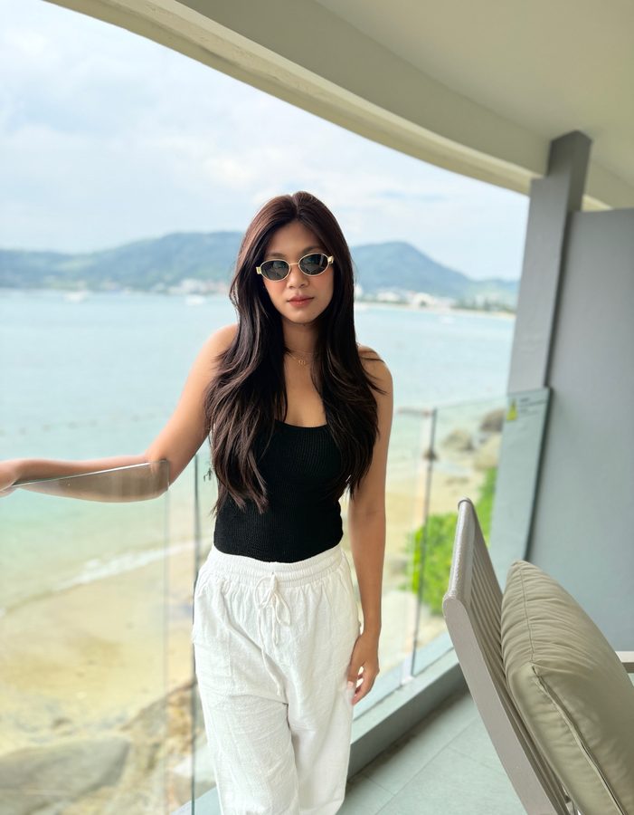 Ploy on a balcony